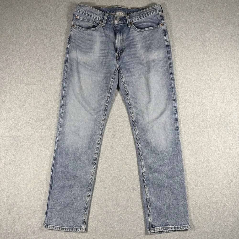 Levi's 514 Straight Jeans Men's 34x32 Light Wash Denim Pants